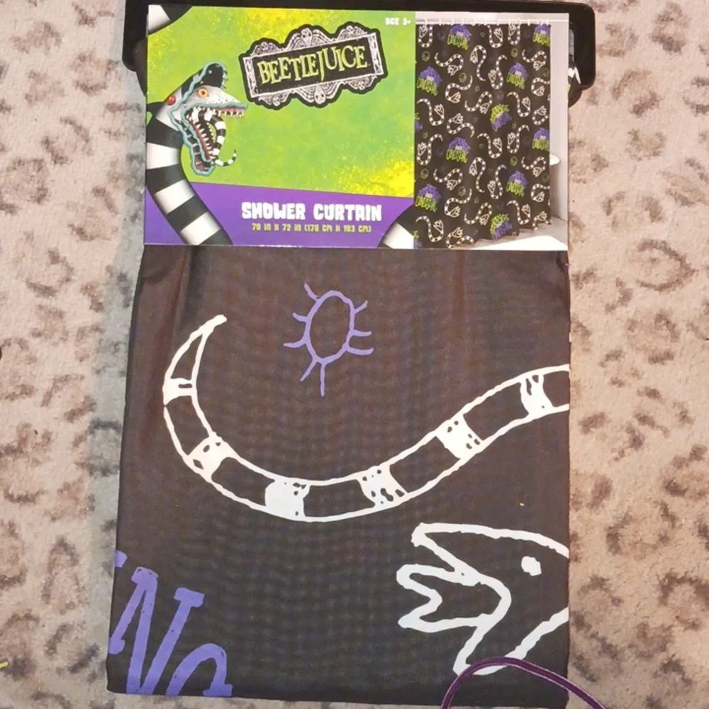BEETLEJUICE STRANGE & UNUSUAL SHOWER CURTAIN